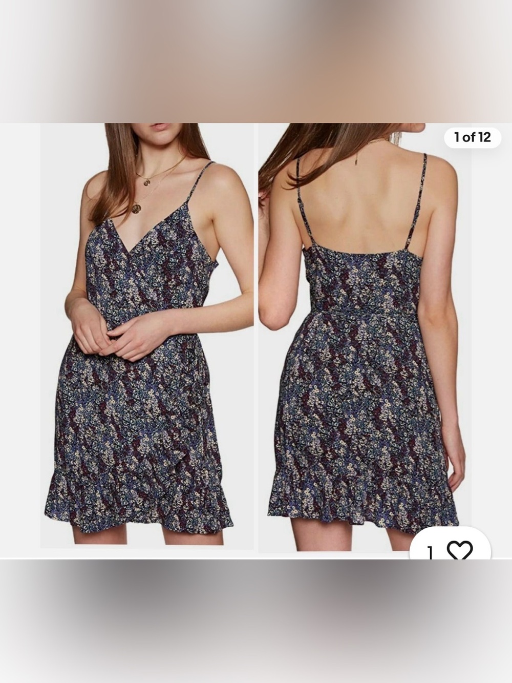 Intimately Free People Women's My Love Floral Wrap Mini Dress - Size M